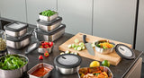 Food storage container PROVIDO, square, 1.800 ml (Freshness control and stock checks via app) 12779