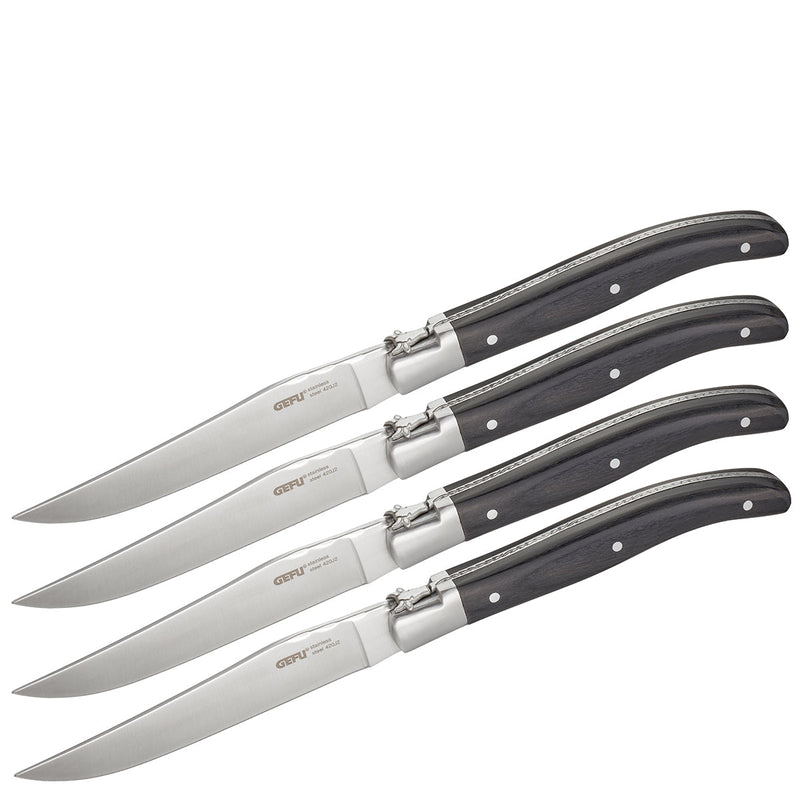 Steak knife set BASCO, 4 pcs. in an elegant pine box
