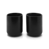 Tea mug Umea, black, set of 2