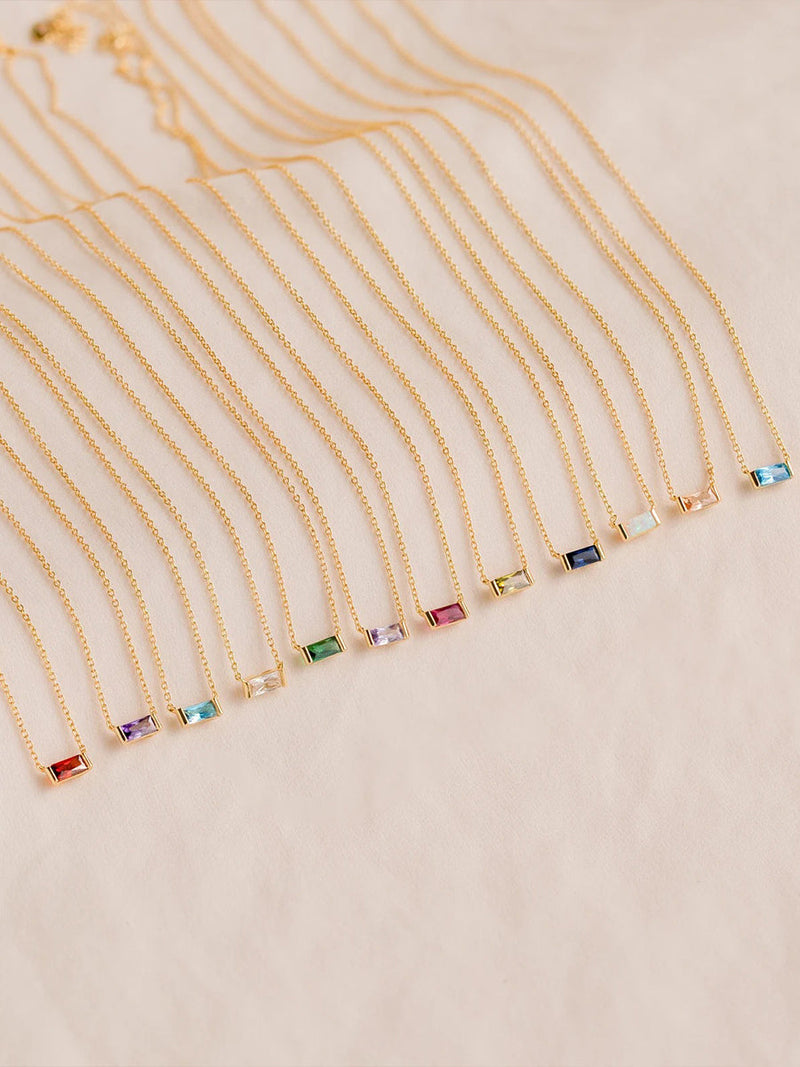 Aurora Birthstone Necklace