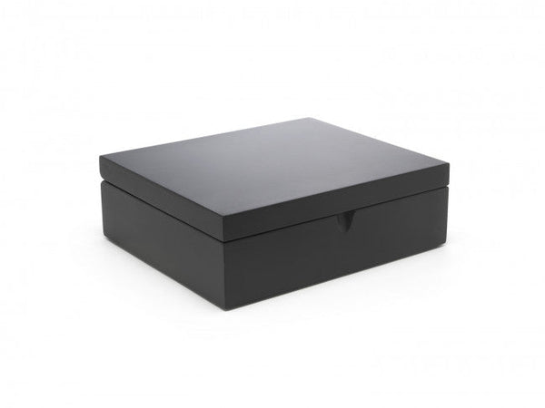 Tea box 6-compartments Bamboo, black