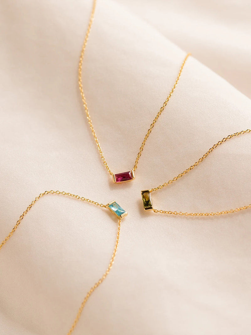 Aurora Birthstone Necklace