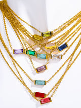 Aurora Birthstone Necklace