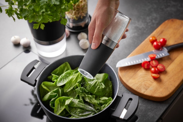 Salt or pepper mill GIVA, electric with tilt sensor #34619