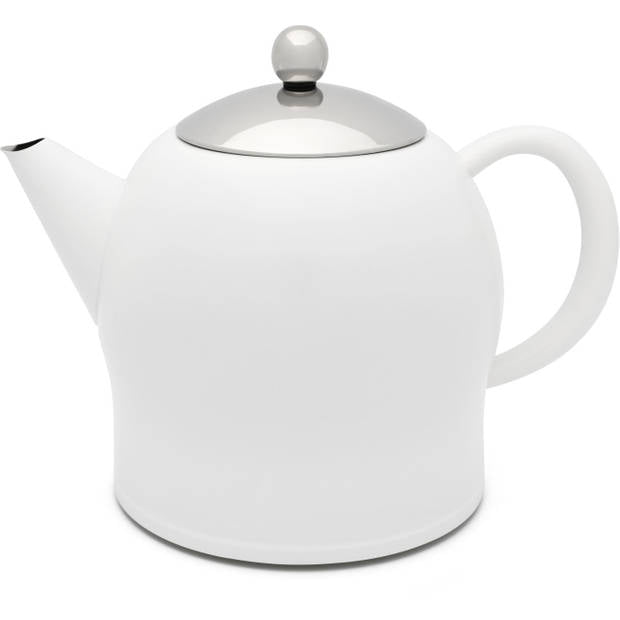Teapot Minuet Santhee 1.4L, white - Bredemeijer