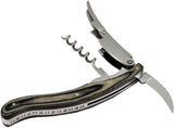 Nebbiolo Grand Crue Sommelier Corkscrew Wine Opener, Dark Gray Wood WF-2D